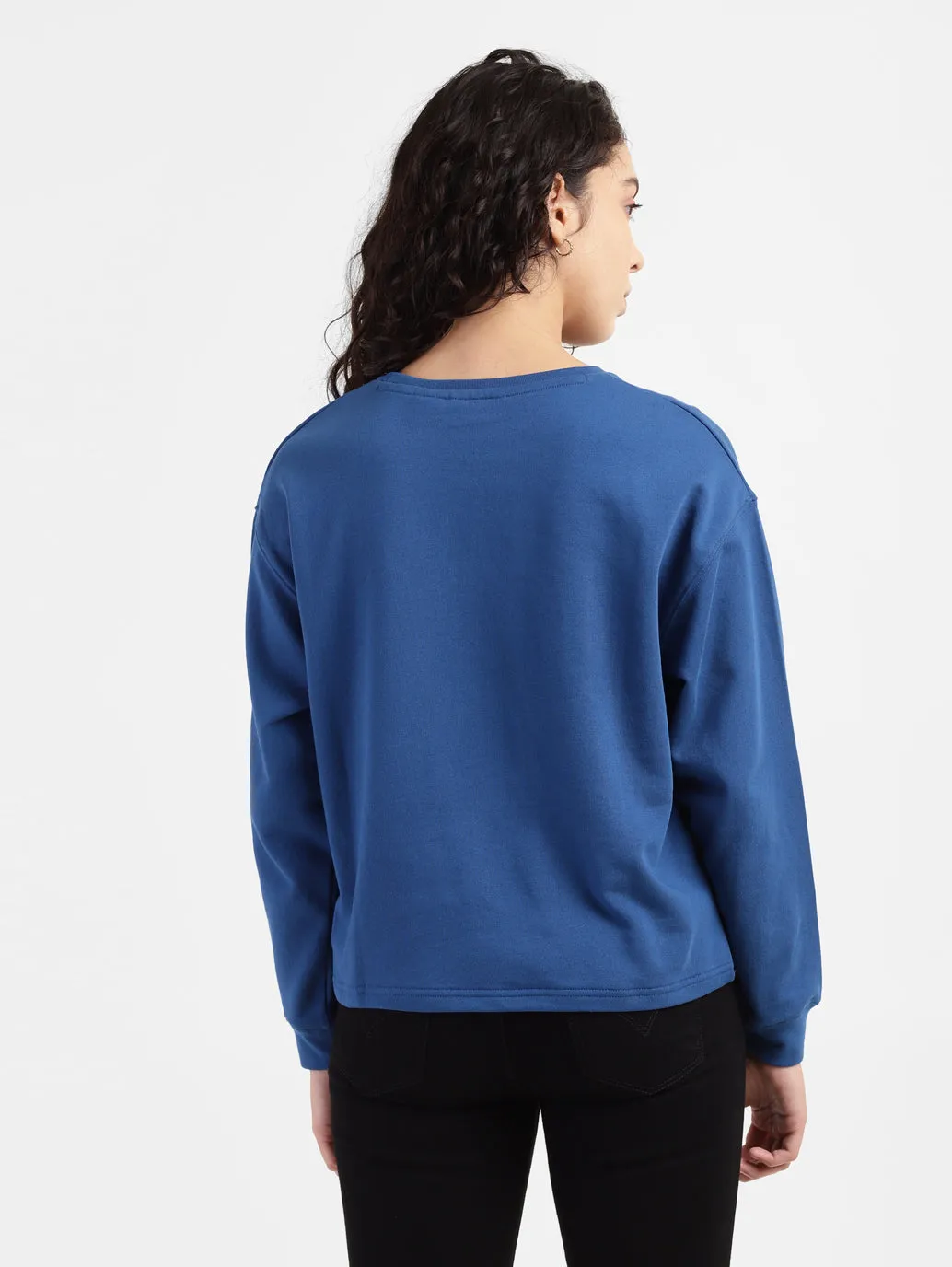 Women's Brand Logo Round Neck Sweatshirt Essential Fit product package deal