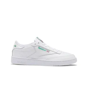 Work Ready REEBOK AR0456 (100000155) CLUB C 85 MN'S (Medium) White/Green Leather Lifestyle Shoes