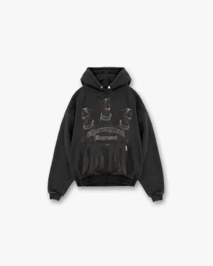 Thoroughbred Hoodie - Vintage Black good for gym sessions