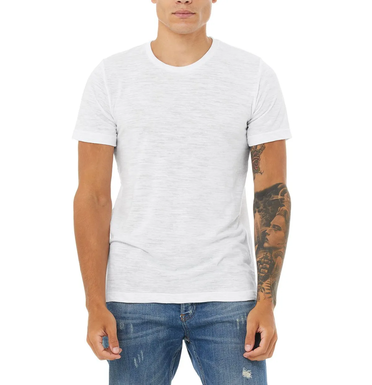 JustBlanks Unisex Short Sleeve Performance Sport Crew Neck Tee Slim Waist