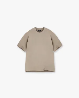 Perfect Fit Wear Initial Oversized T-Shirt - Dune