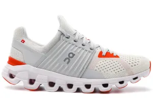 On Running Cloudswift White Flame Orange steeplechase shoes hard sole