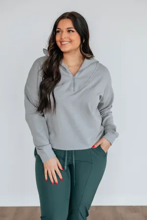 Tova Half-Zip Pullover - Heather Grey Layered Fashion