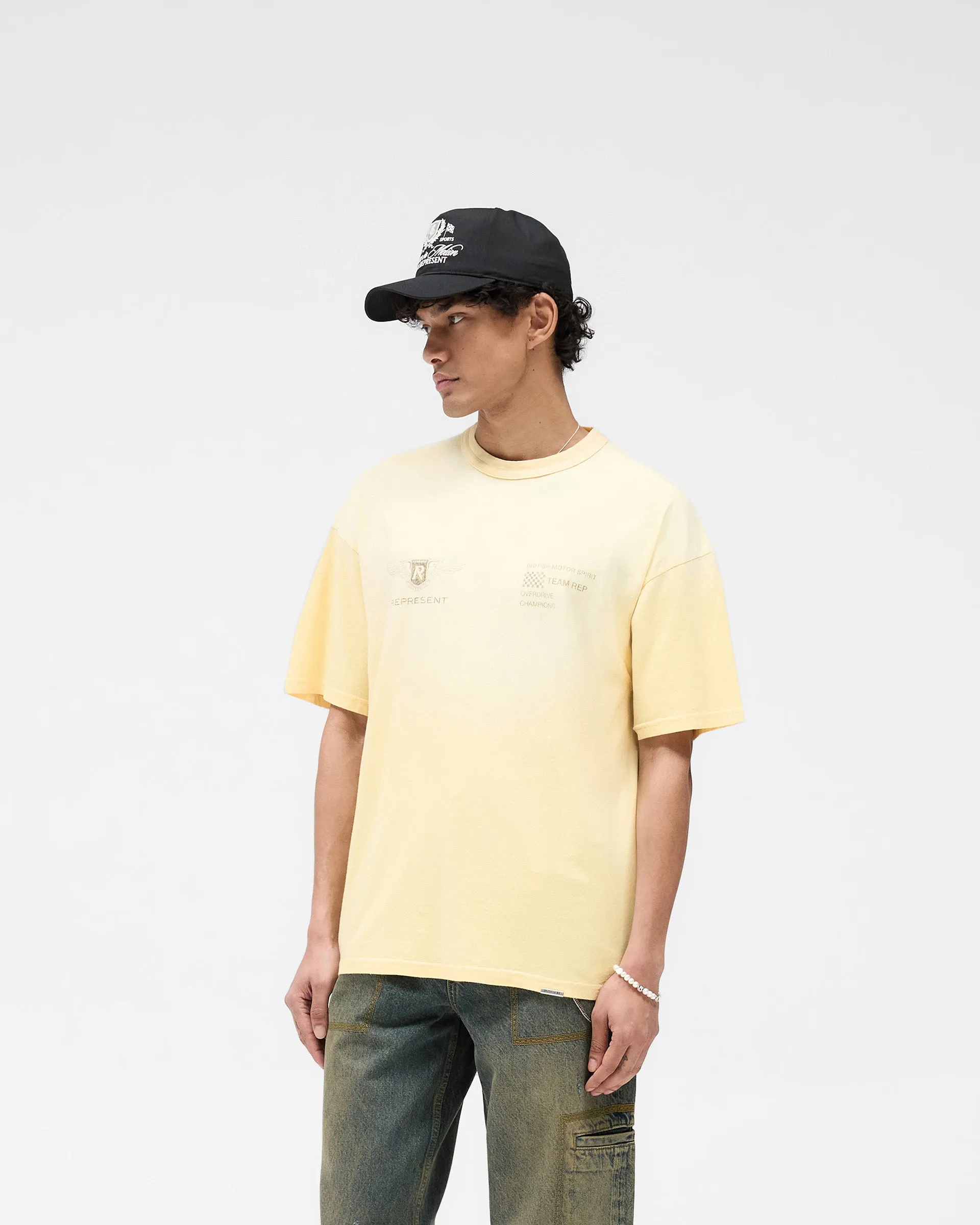 Stretch Fit proper length Team Rep T-Shirt - Light Yellow