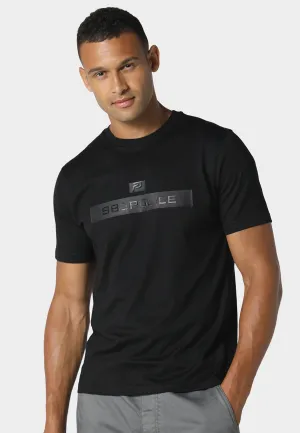 Oxshott Black T-Shirt Heat Transfer Printing Chilly Comfort Wear