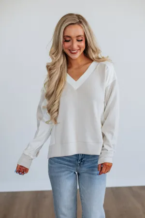 product weekend wearability Layered Style Trayce Colorblock Pullover