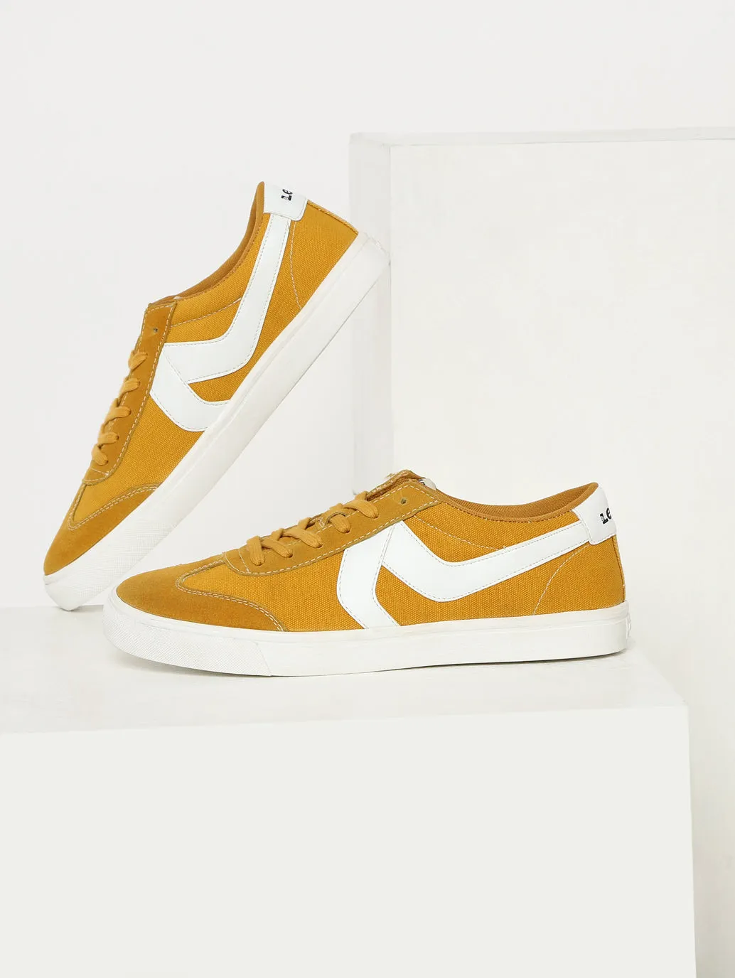 Men's Suede Yellow Casual Shoes Denim Cool