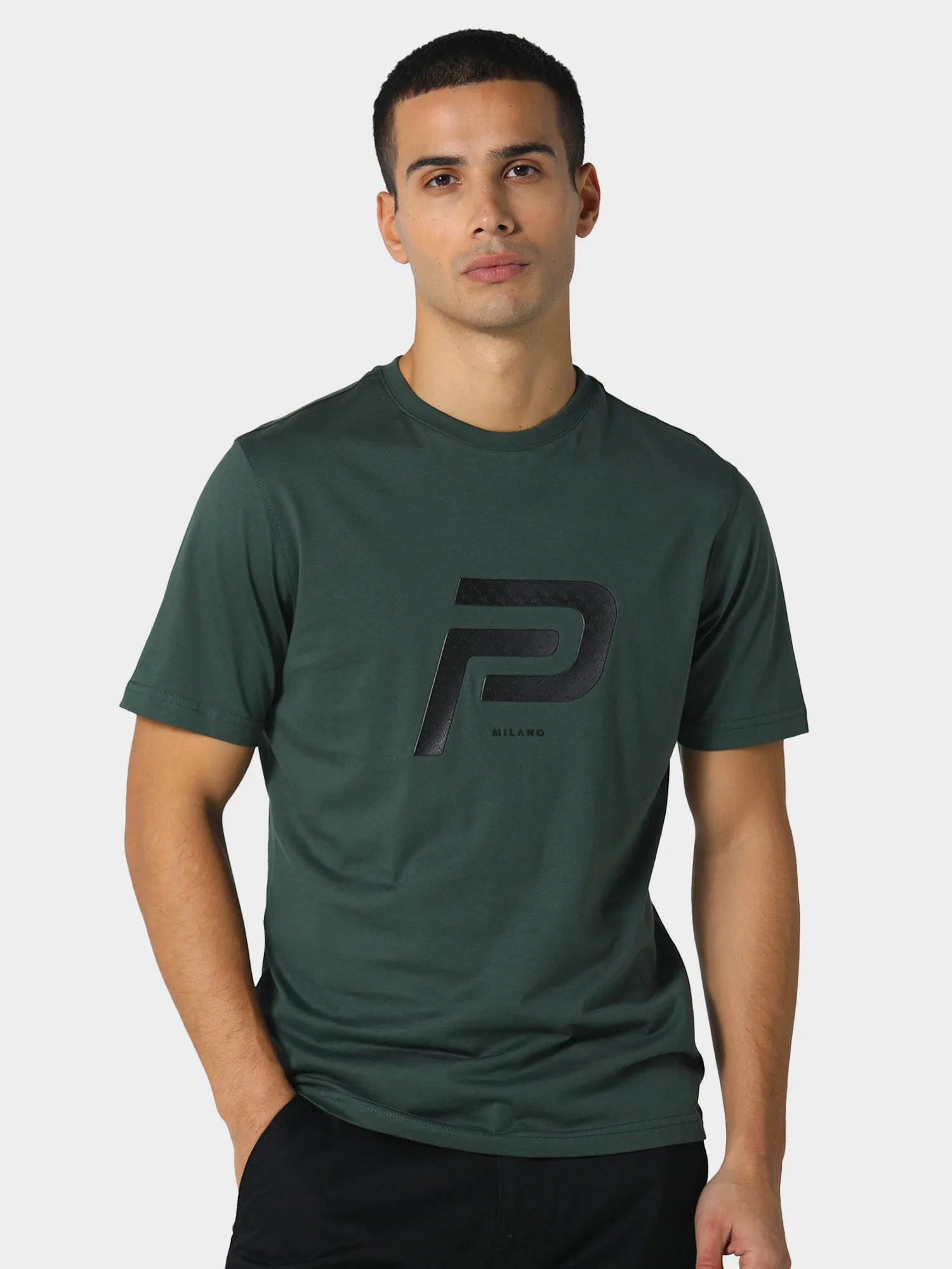 Tubular Knit Structure Raydash Deep Emerald T-Shirt