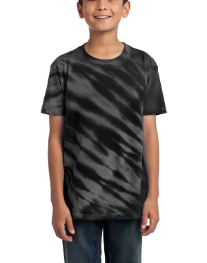 JustBlanks Youth Short Sleeve Tie-Dye T-Shirt - Tiger Stripe Chic and Cozy