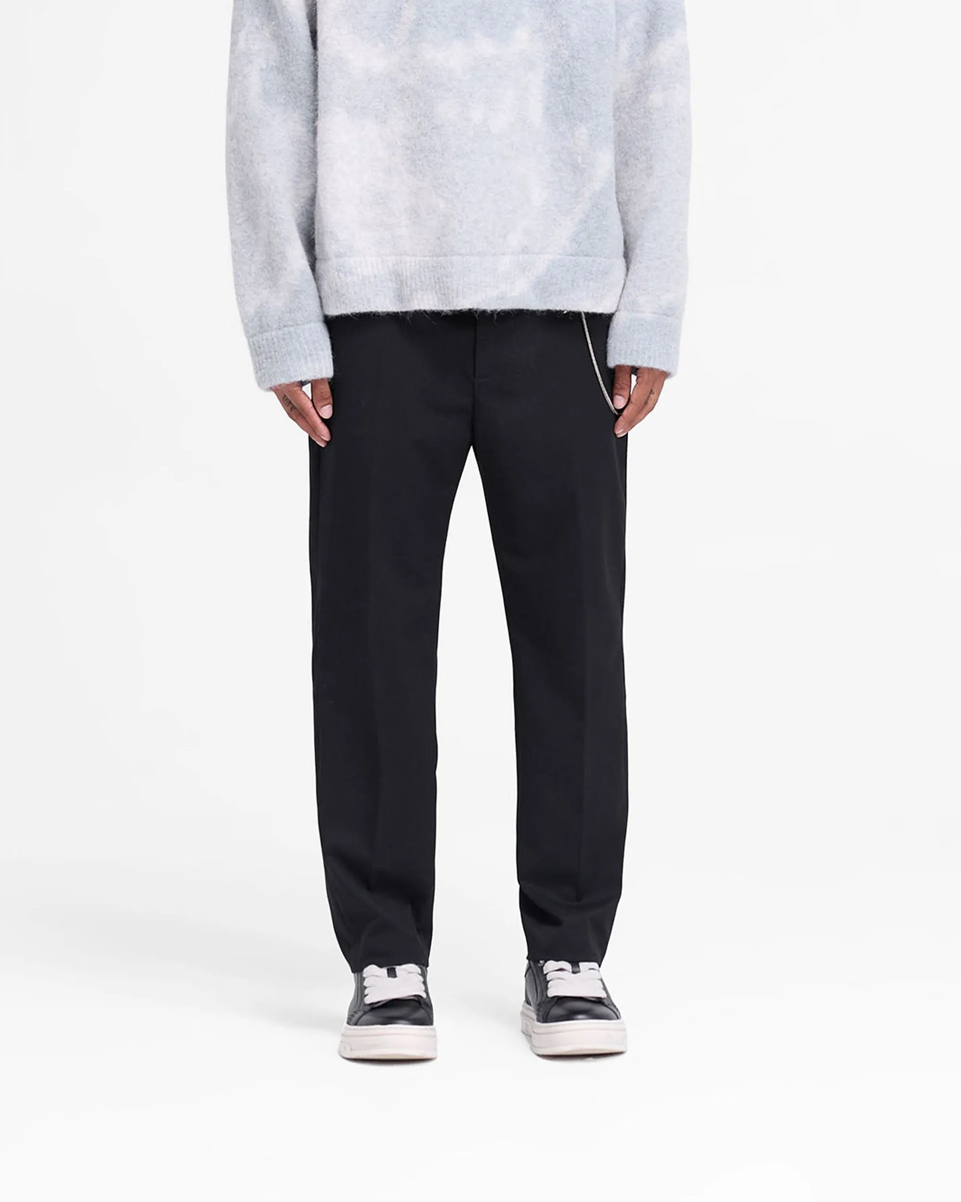 slim fit Performance Stretch Smoking Pant - Black