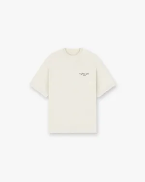 Team 247 Oversized T-Shirt - Cream Summer Style