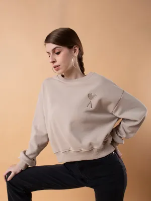 Women's Beige Sweatshirt Active Comfort