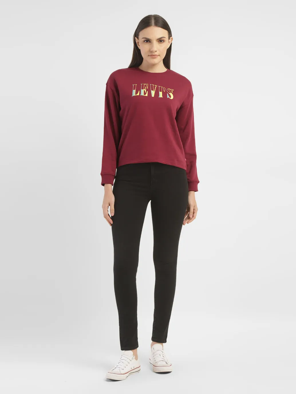 Timeless Relaxed Timeless Minimal Women's Conversational Crew Neck Sweatshirt