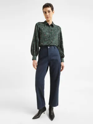 Relaxed Thigh Cut Quick Outfit Women's 94 Blue Baggy Fit High Rise Jeans