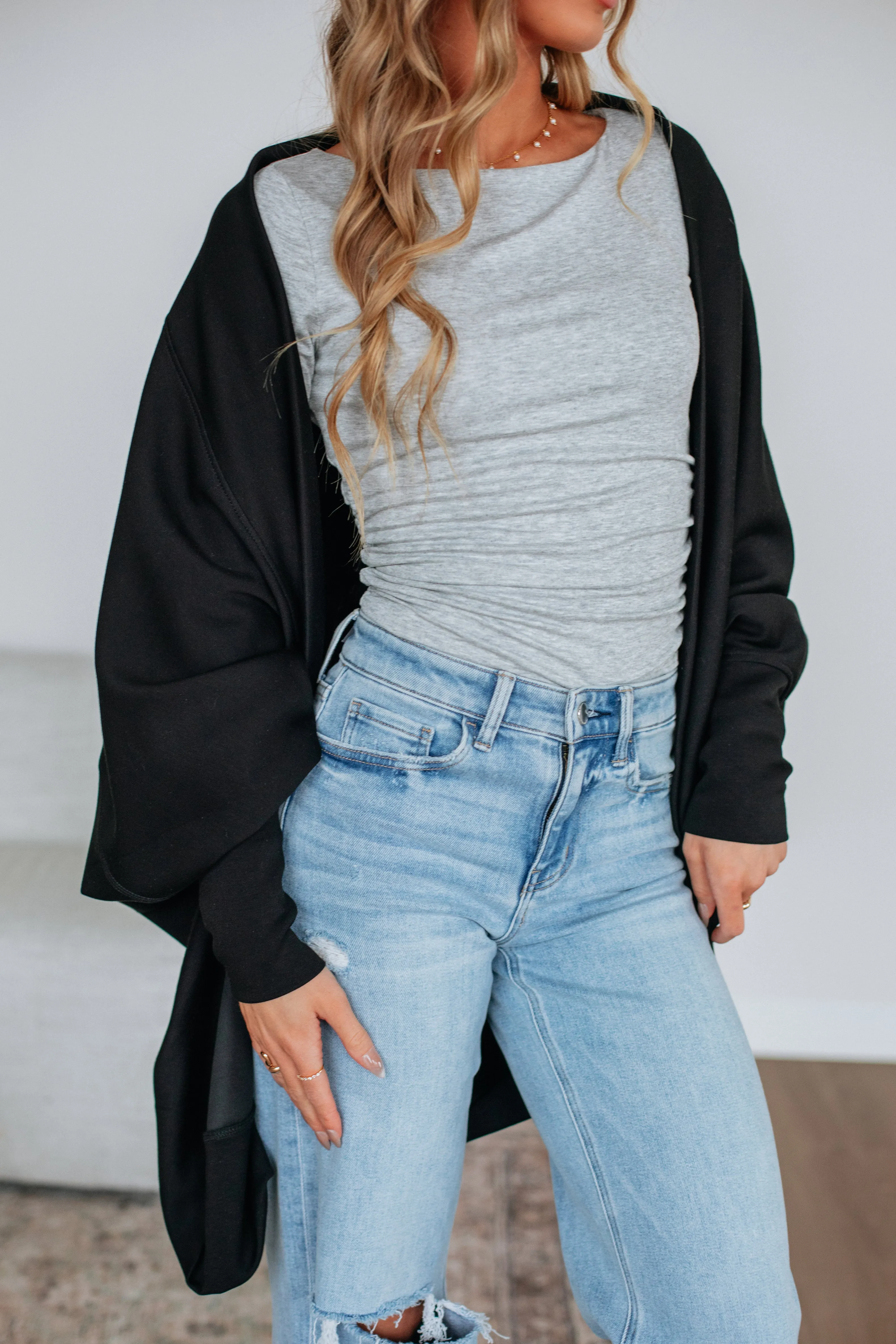 Neutral Style True Potential Cardigan - Black