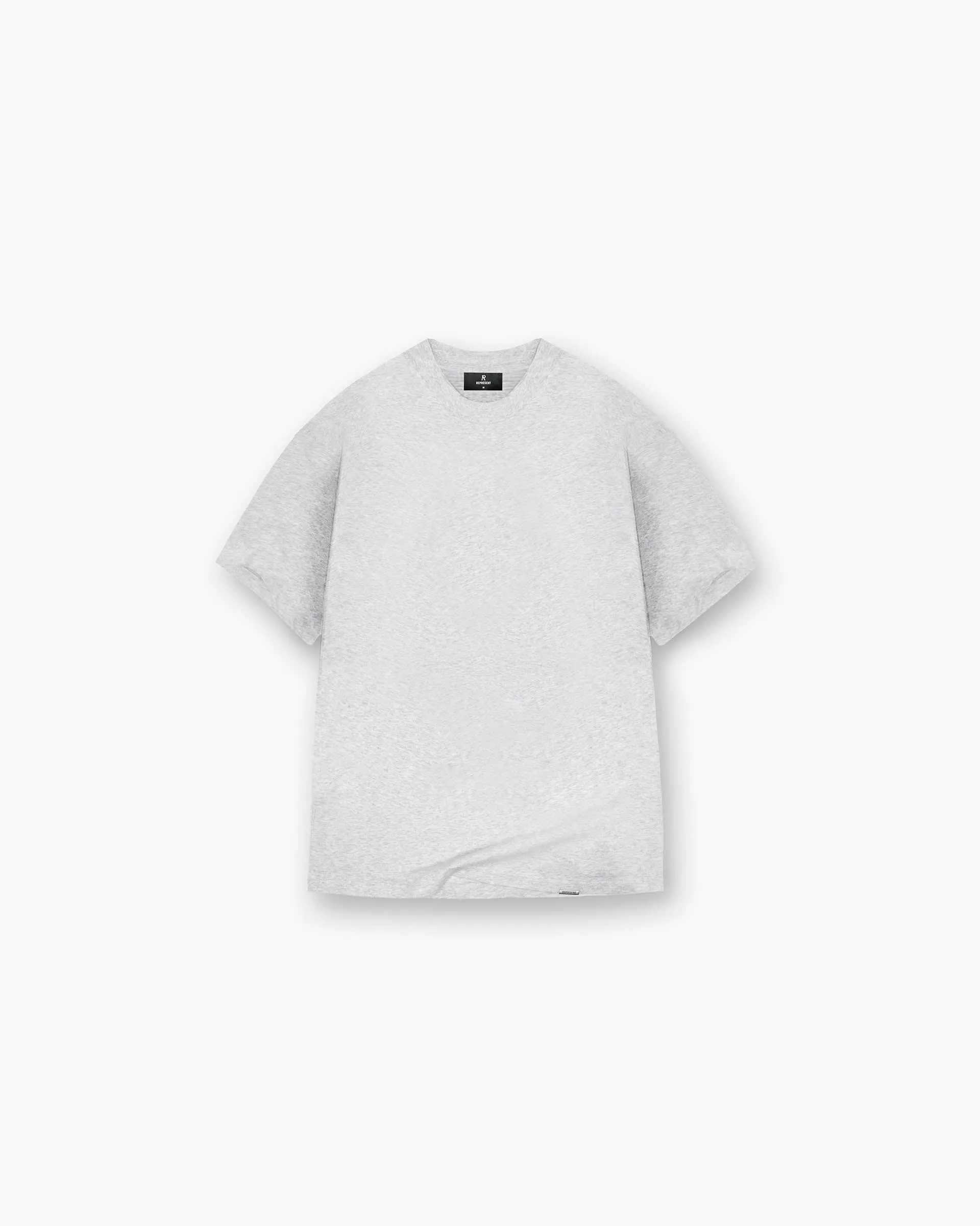 Initial T-Shirt - Ice Grey Marl Reinforced Shoulder Seams