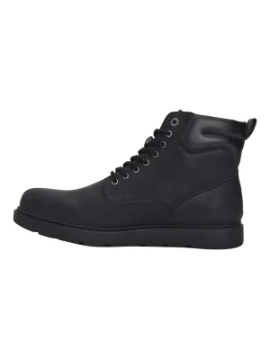 Men's Black Solid Boots Day Long