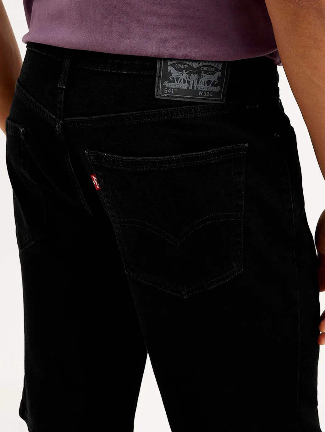 Elastic Comfort Men's Black Tapered Shorts