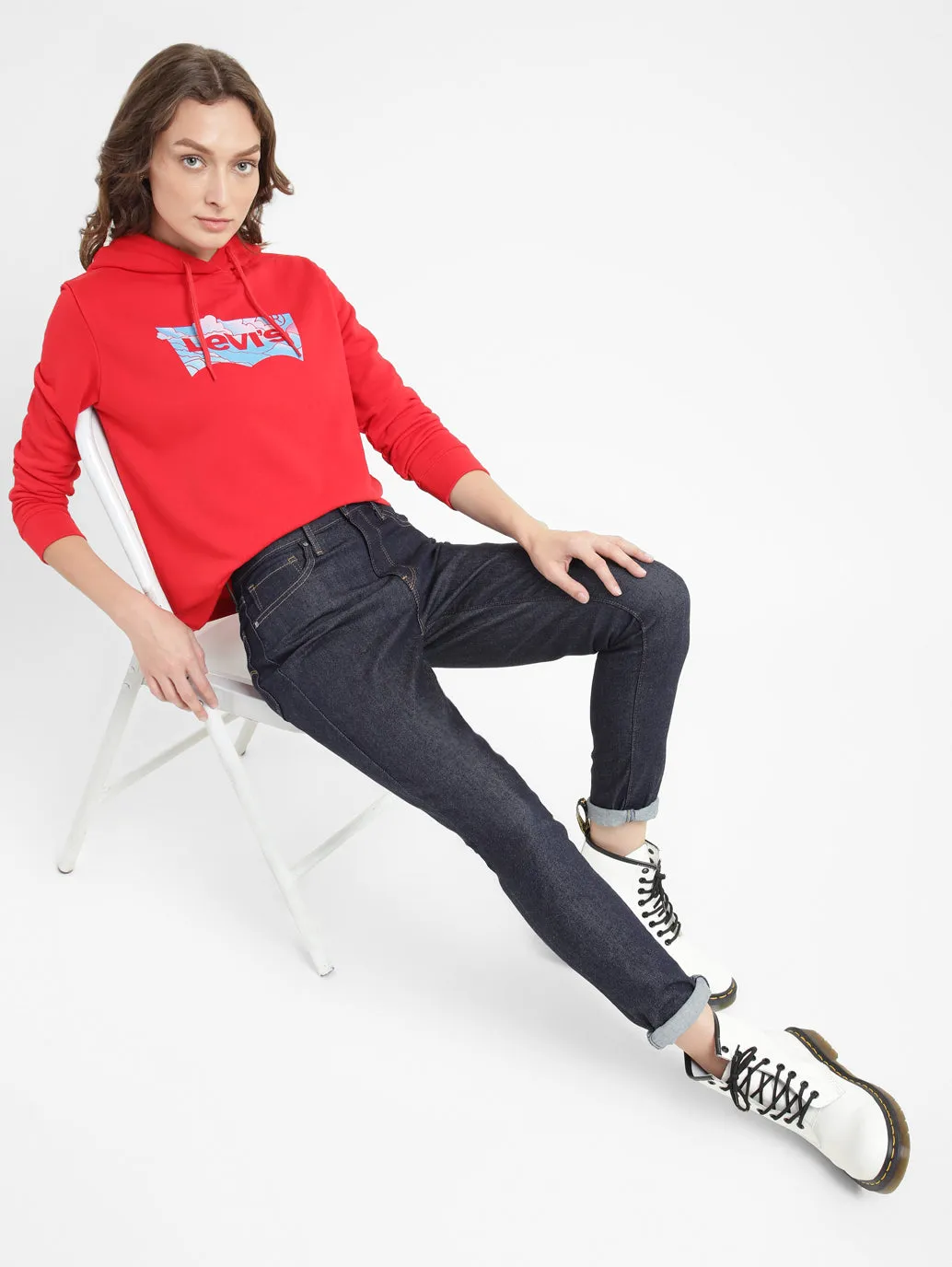 Women's 721 Indigo Skinny Fit High Rise Jeans Earthy Music Event Relaxed Style Smart Casual Minimalist Style