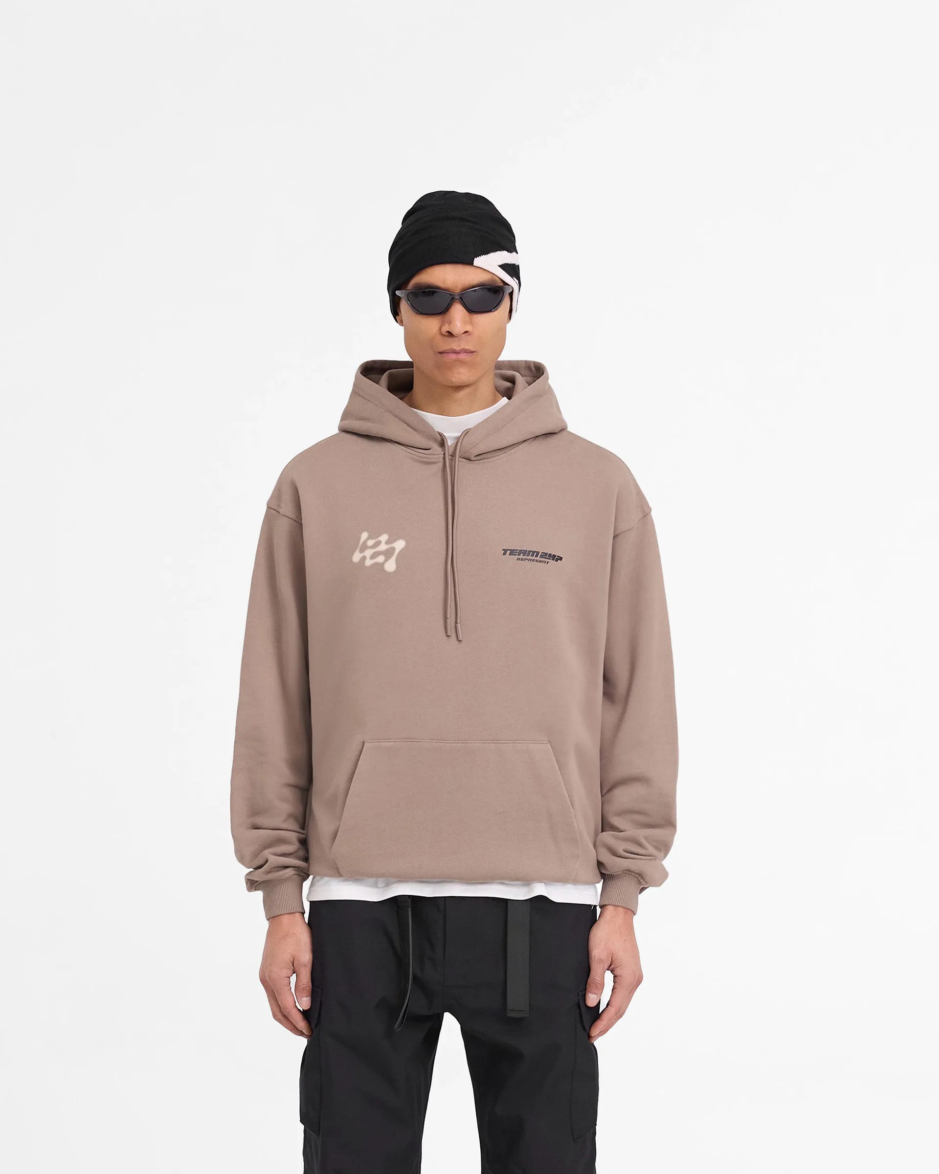 Trendy Layer 247 Future Terrains Oversized Hoodie - Umber
