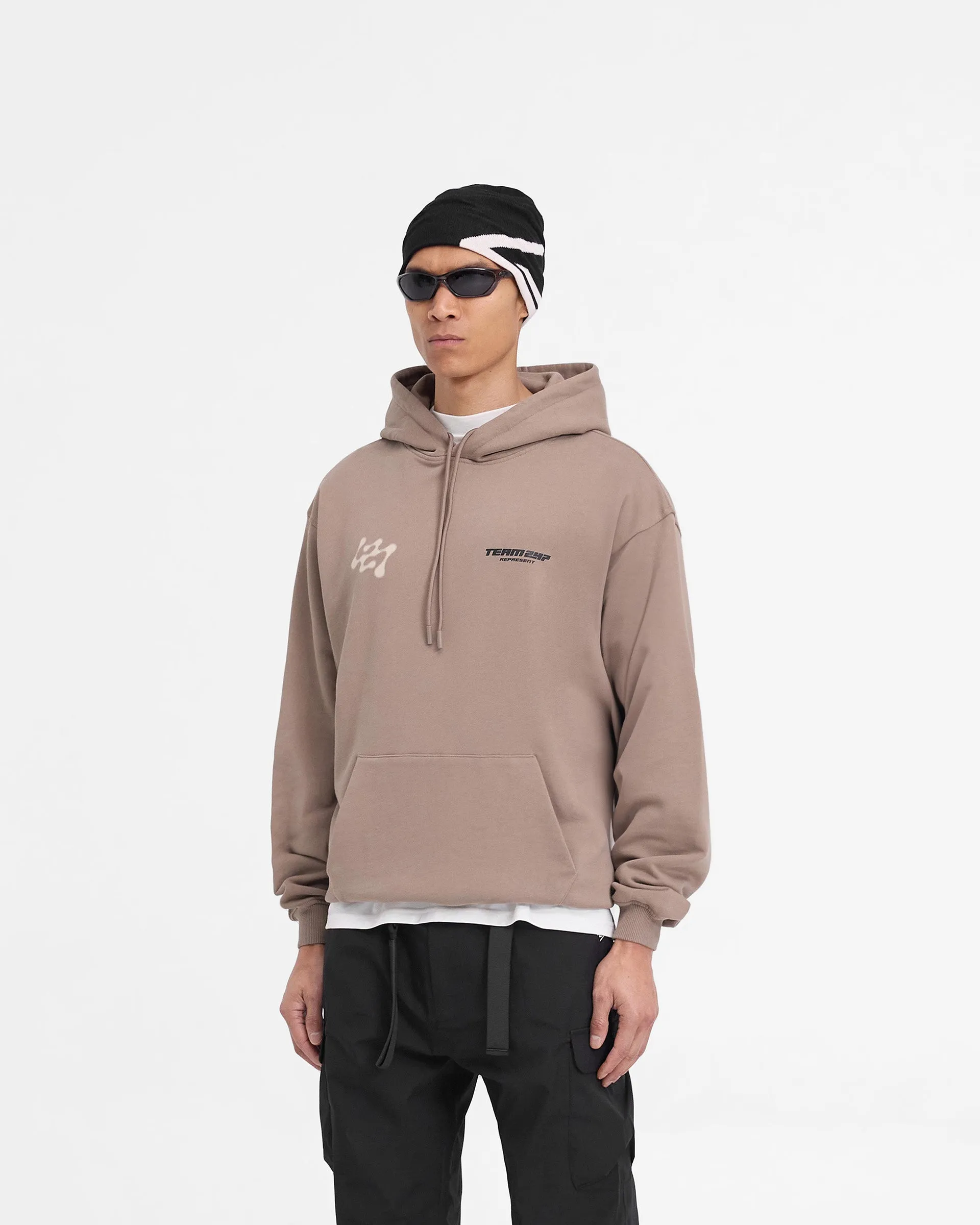 247 Future Terrains Oversized Hoodie - Umber Layer Comfort Cozy Collection