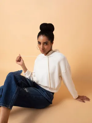 Essential Sporty Women's Cream Hoodie