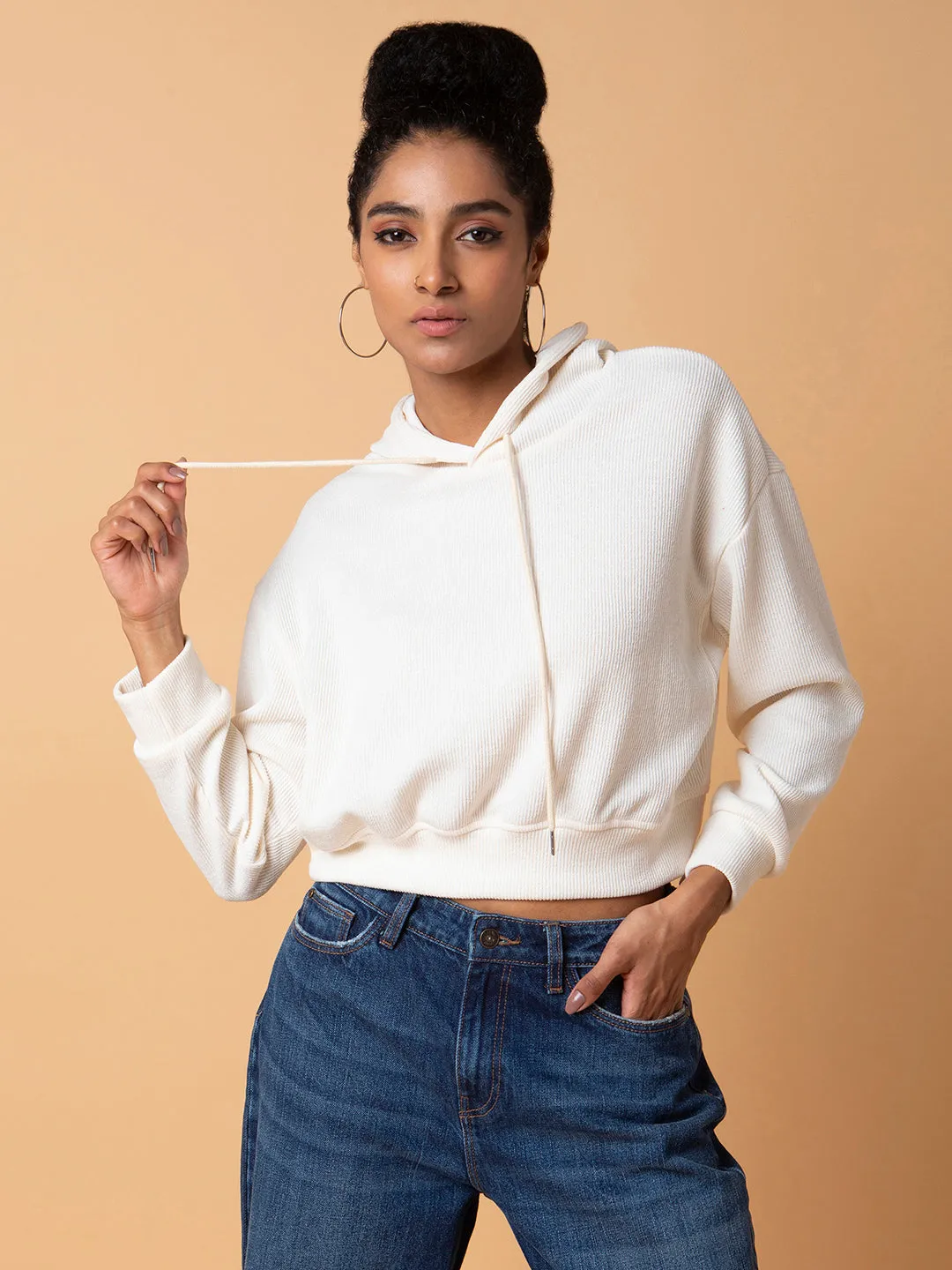 Lightweight Hoodie Women's Cream Hoodie