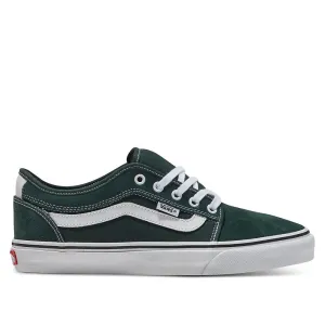 Breathable   mesh Grass Step Vans Chukka Low Sidestripe - Green Gables/True White
