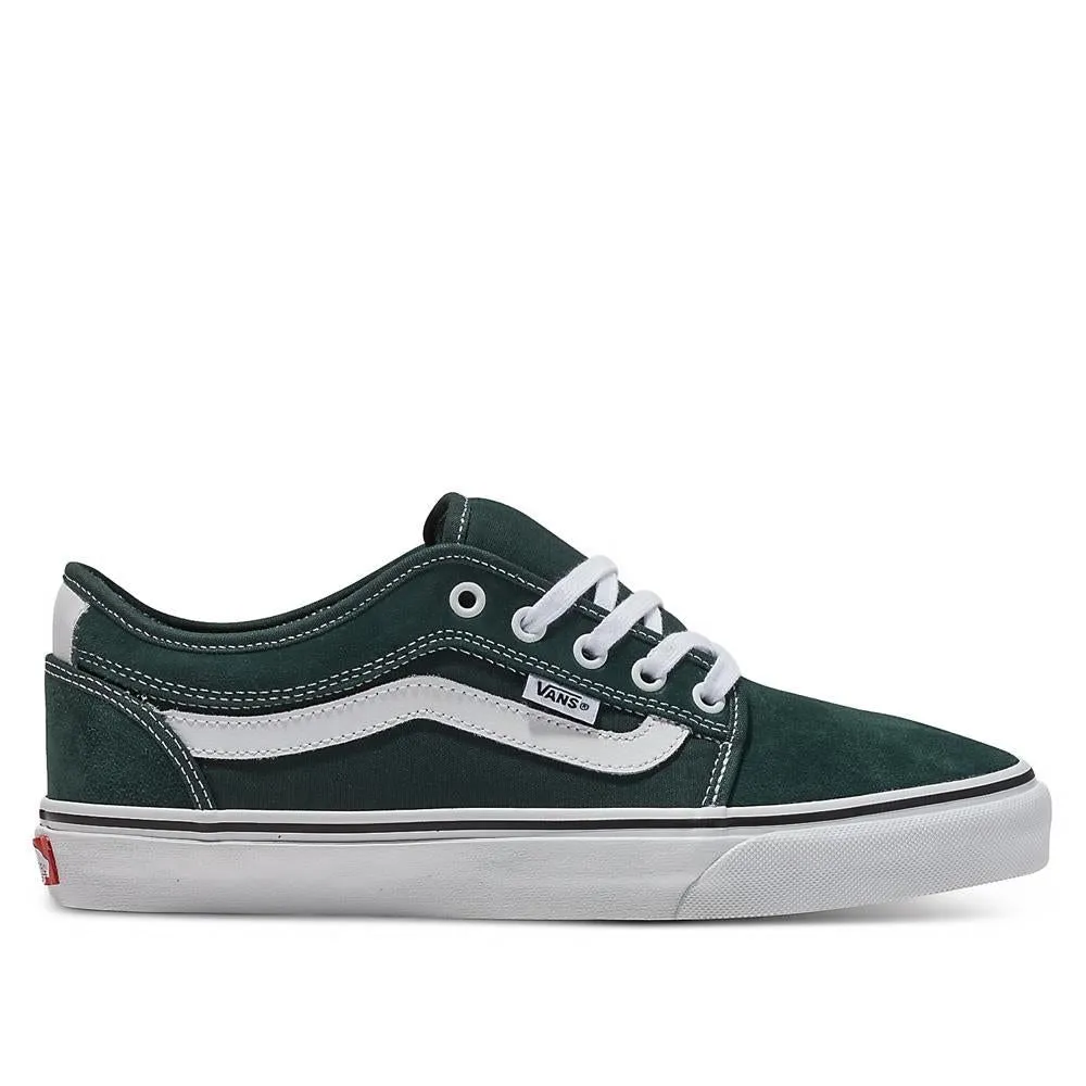 Breathable   mesh Grass Step Vans Chukka Low Sidestripe - Green Gables/True White