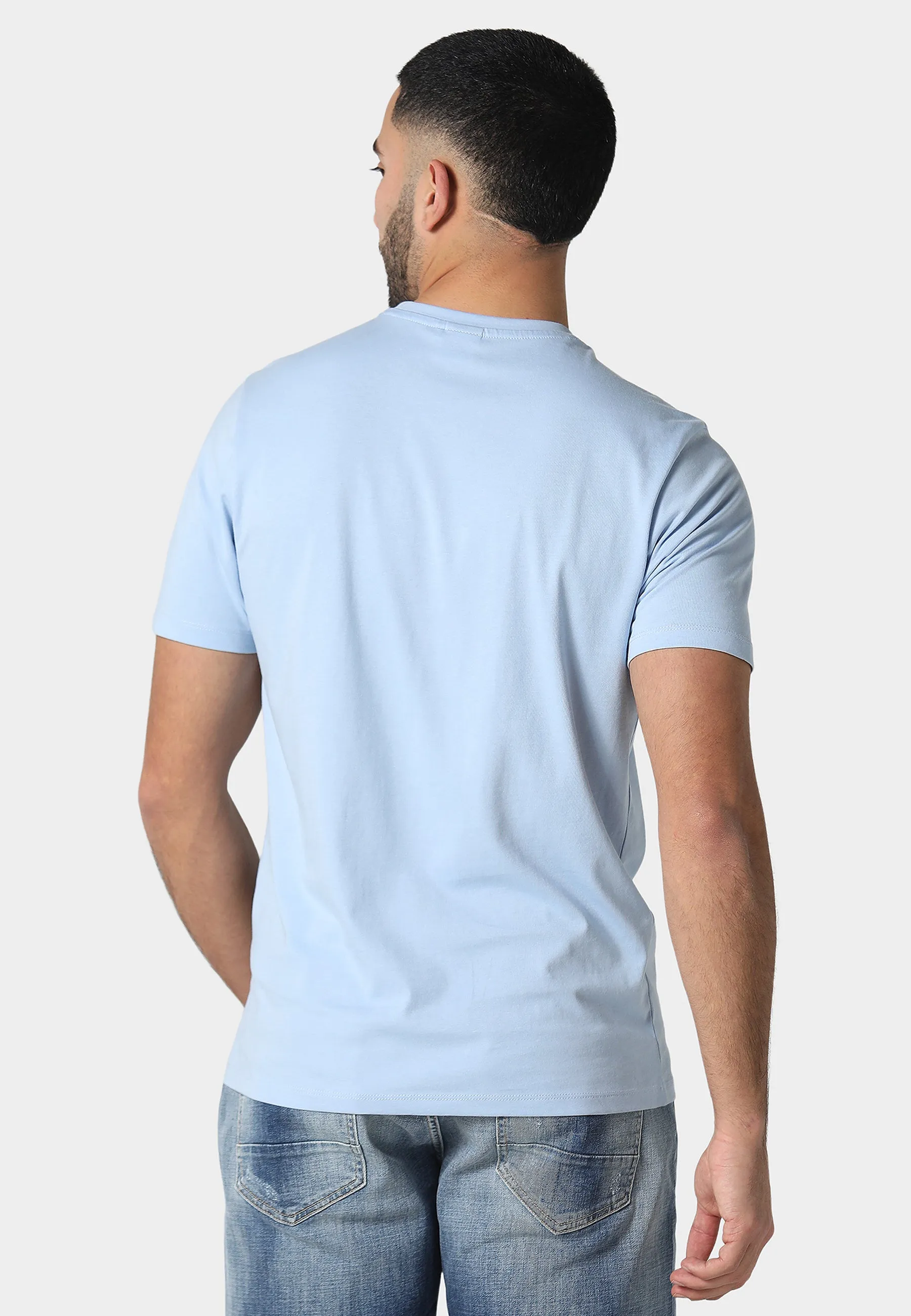 Microfiber Blend Delano Oceanic Blue T-Shirt