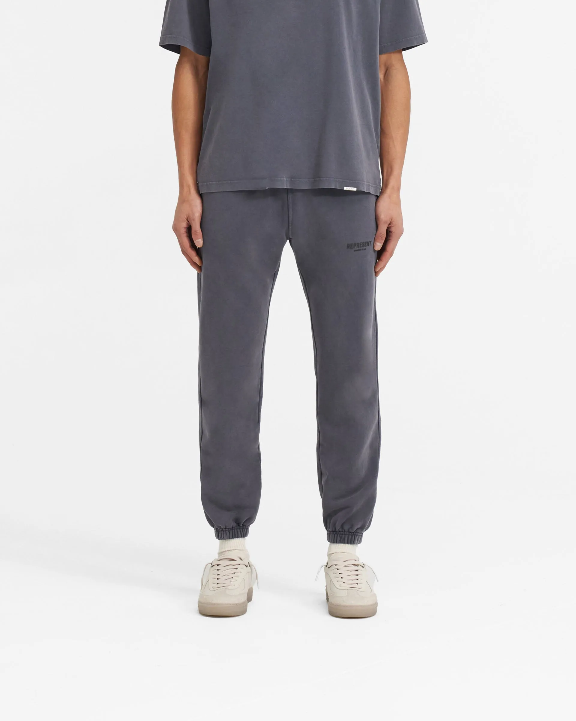 Relaxed Fit Anti Snag Threading Represent Owners Club Sweatpant - Storm