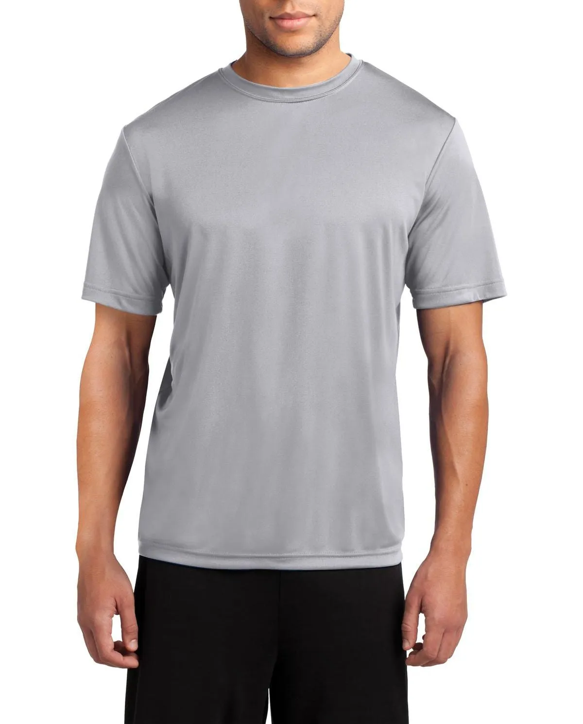 JustBlanks Men's Short Sleeve Performance Crew Neck T-Shirt Relaxed Movement AllSeasonWear