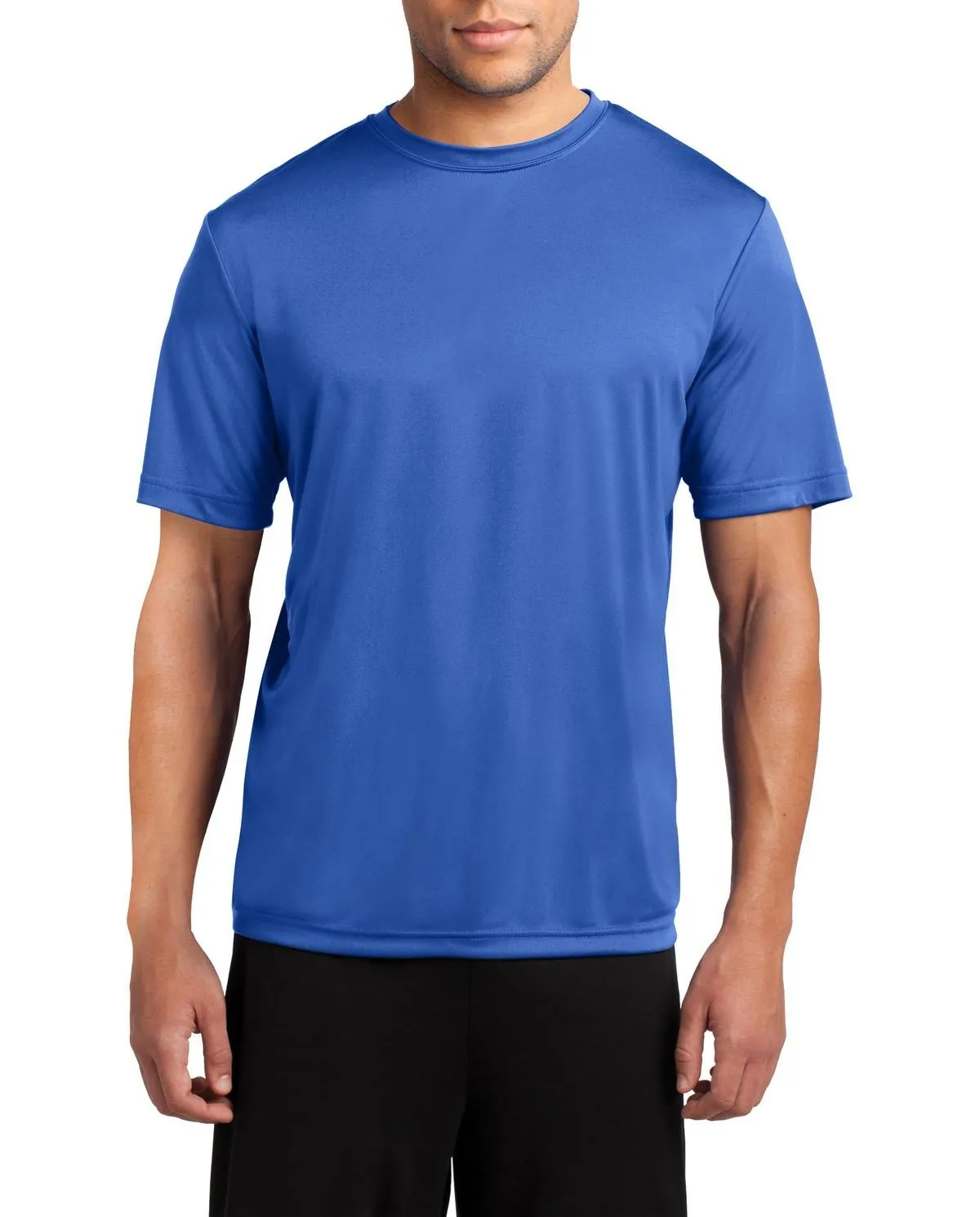 JustBlanks Men's Short Sleeve Performance Crew Neck T-Shirt Quick Fit Stretch