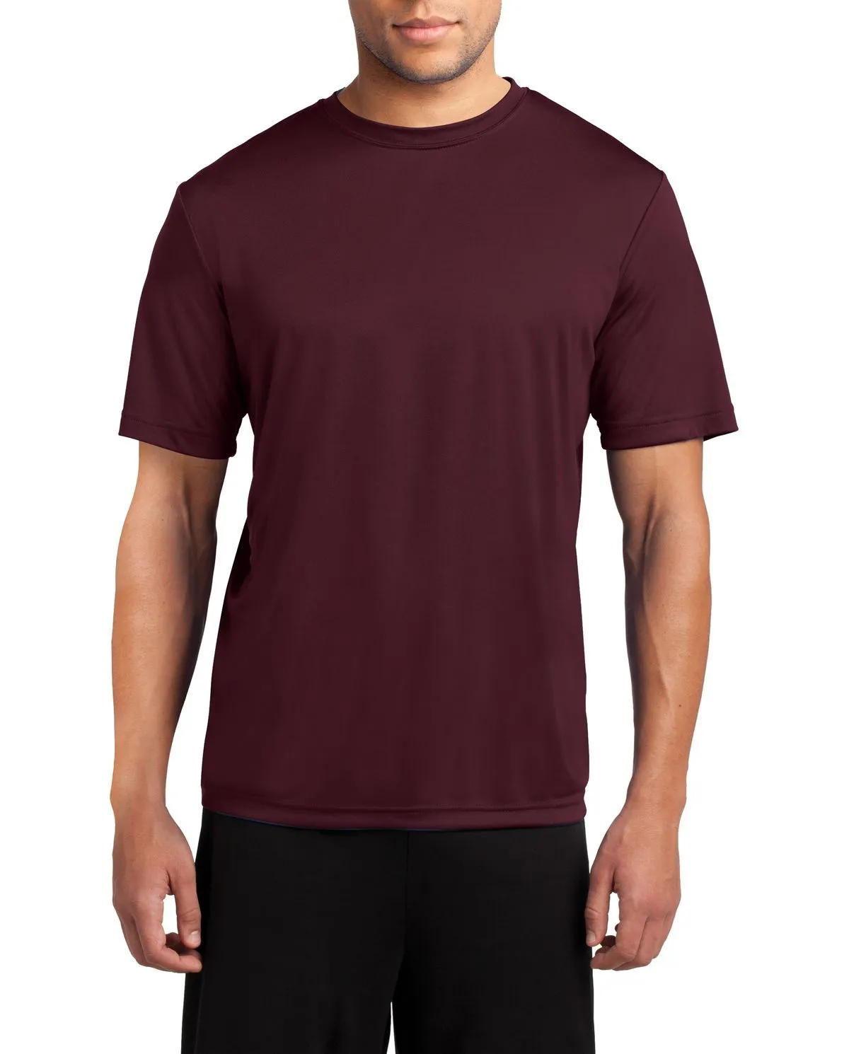 V neck elegance Athletic Wear JustBlanks Men's Short Sleeve Performance Crew Neck T-Shirt