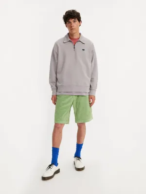 Men's Green Slim Fit Shorts FoldableDesign Easy Stretch