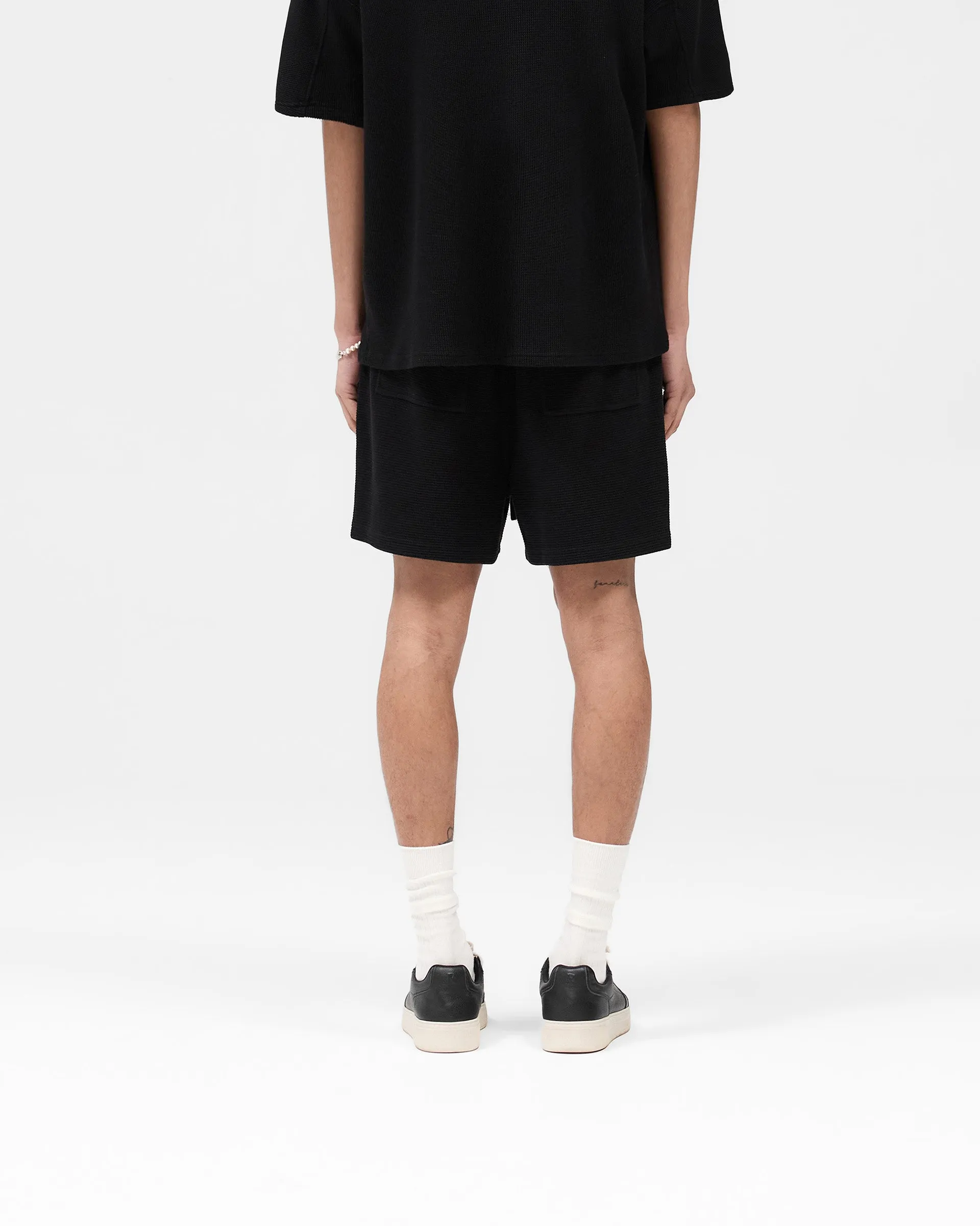 entertainment industry Waffle Shorts - Black