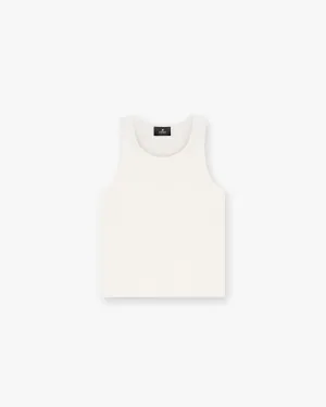 Waffle Vest - Antique White oversized but not shapeless