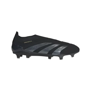 adidas Predator Elite Laceless Firm Ground Soccer Cleats | Core Black-Carbon-Gold Metallic | Men's ankle - high shoes warranty