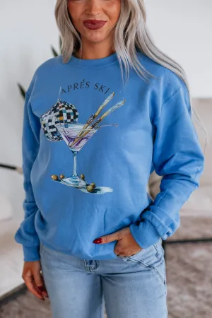 Apres Ski Martini Crewneck Cozy Street Style V neck
