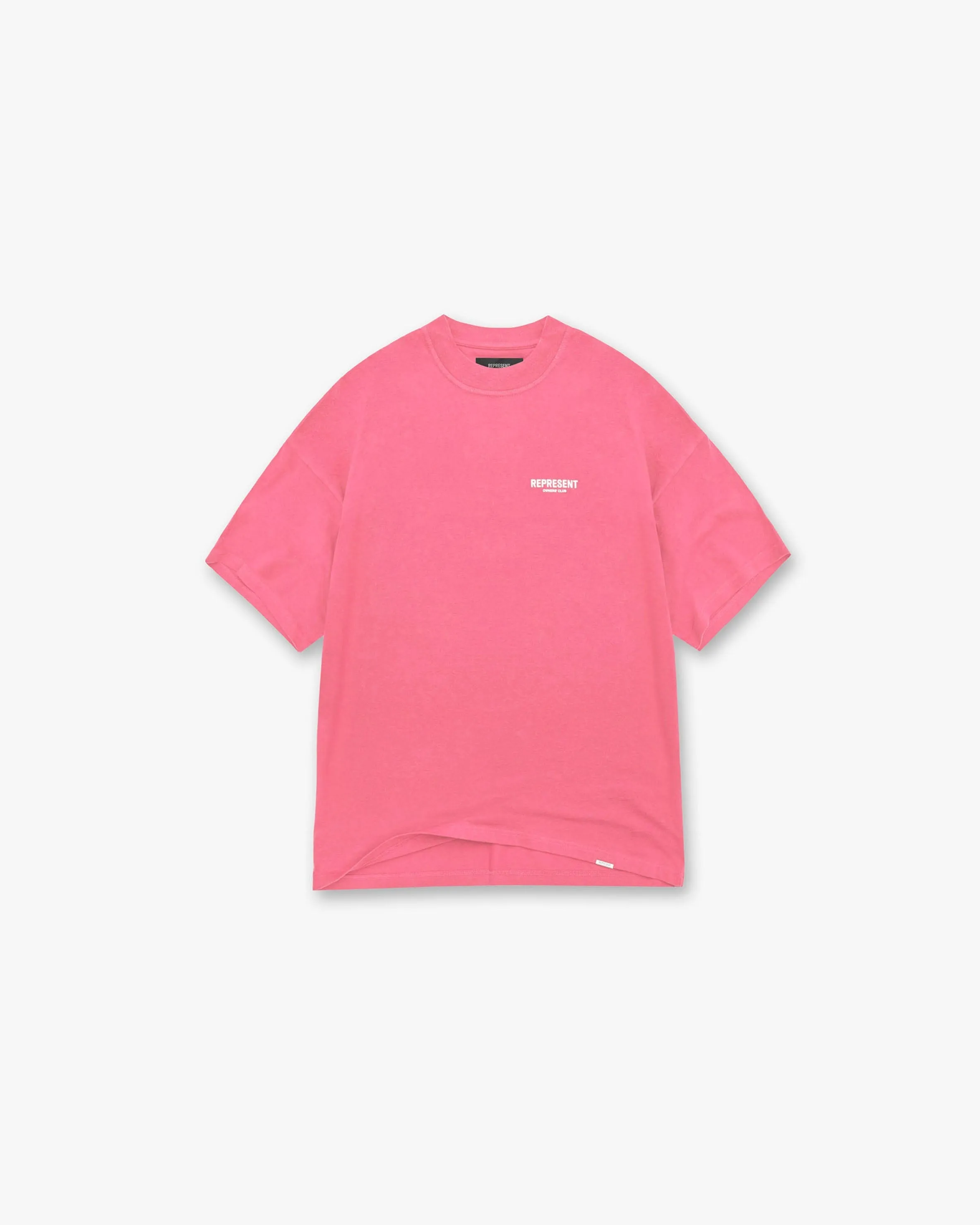 Flexible Ribbed Cuffs Represent Owners Club T-Shirt - Bubblegum Pink