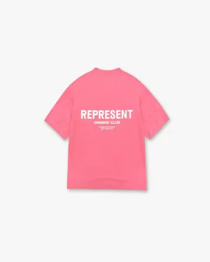 Represent Owners Club T-Shirt - Bubblegum Pink Casual Essentials Wear Holiday Casual