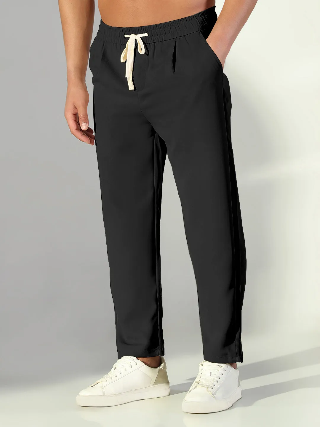 Shape Flex Relaxed Comfort Look Men's Black Relaxed Fit Trouser