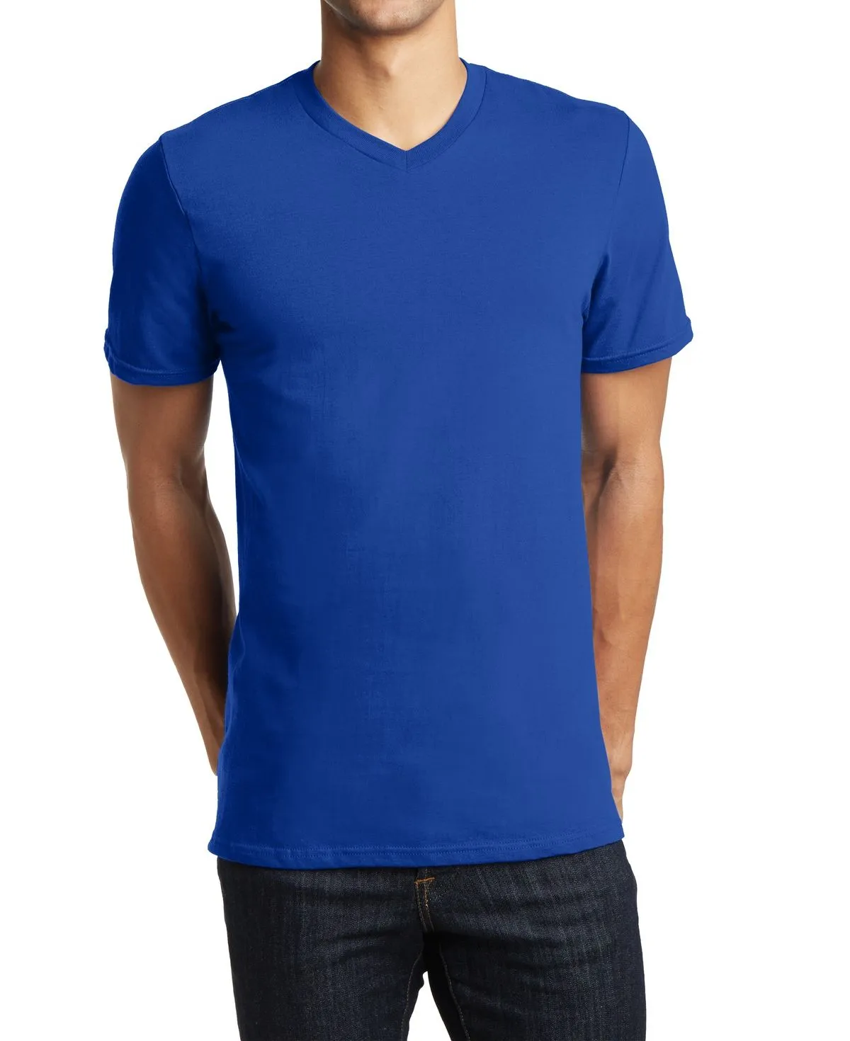 JustBlanks Young Men's Concert V-Neck Tee Flexible Comfort