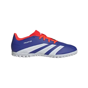 adidas Predator Club Artificial Turf Soccer Shoes | Lucid Blue-Cloud White-Solar Red | Men's Cushioned