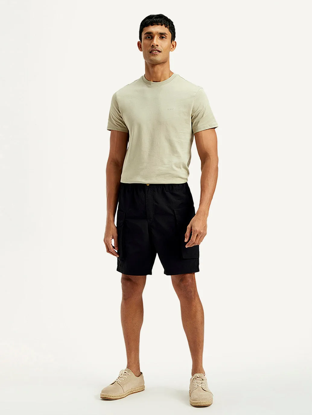 Quick Action tropical style Men's Solid Regular Fit Shorts