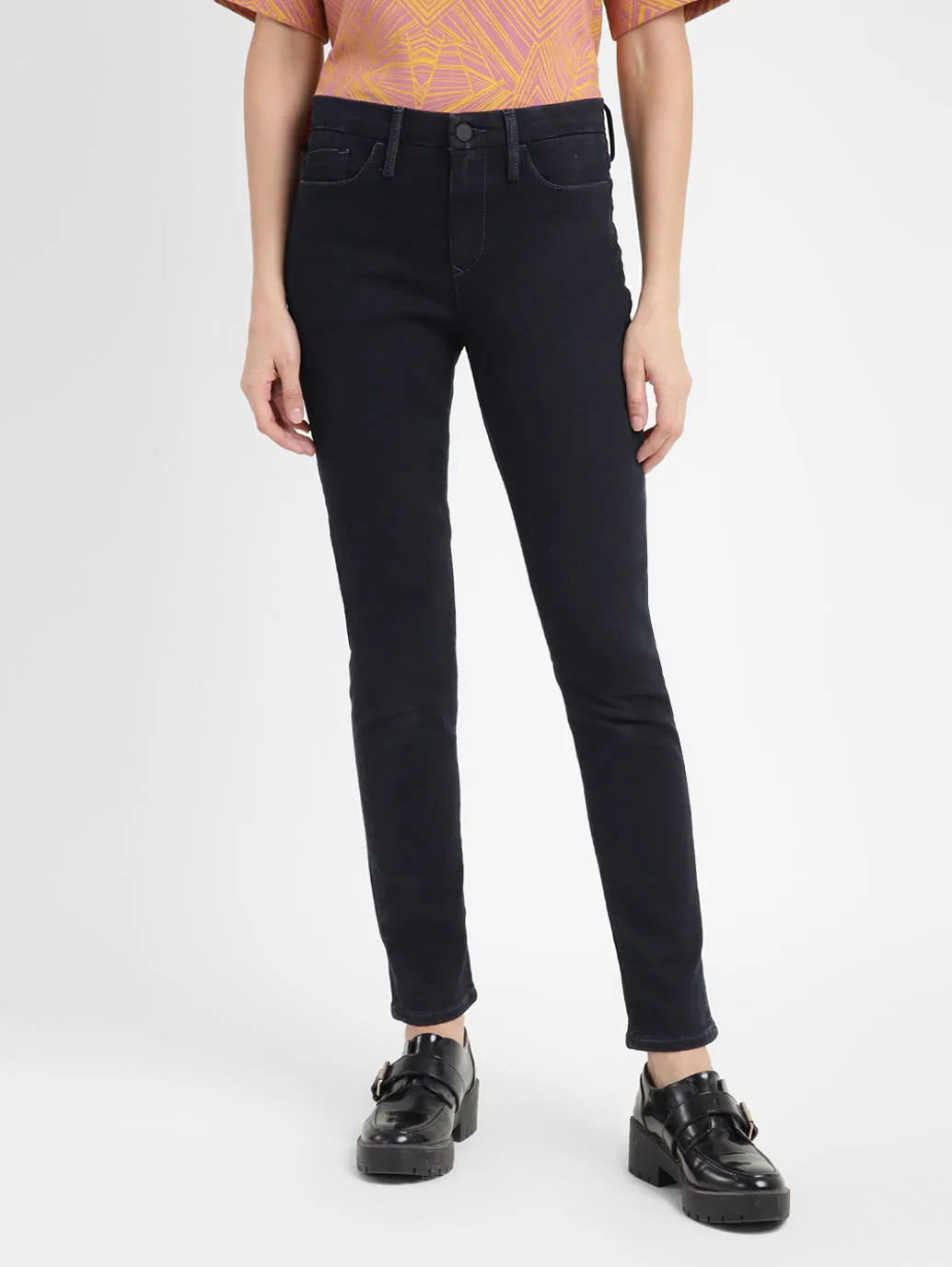 Women's 311 Black Skinny Fit Mid Rise Jeans Trendy High Quality