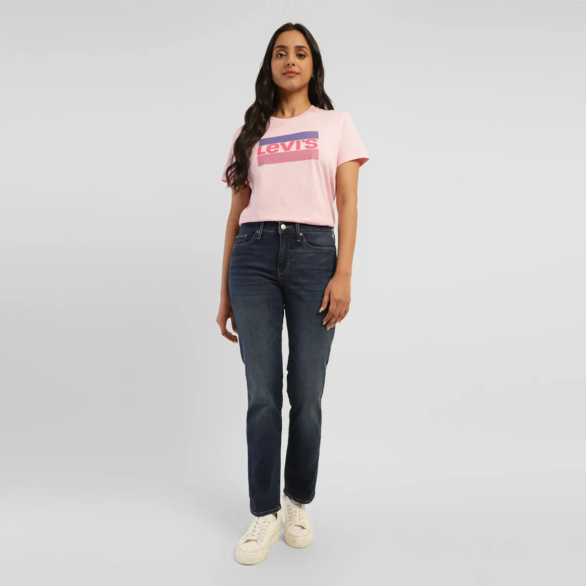 Stretch Road Trip Brunch Outfit Breathable Travel Outfit Brunch Outfit Women's 314 Blue Straight Fit High Rise Jeans