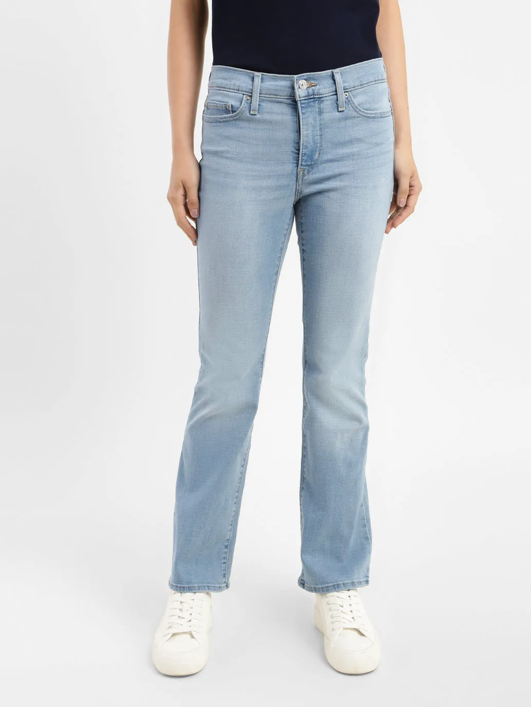 Women's 315 Blue Flared Fit High Rise Jeans Chic Fit