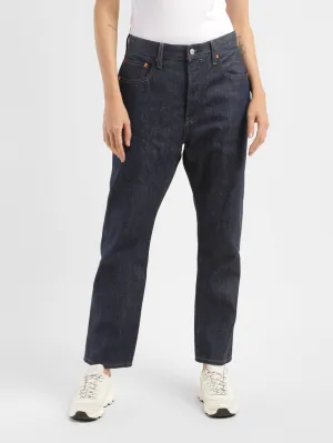 Parent Style Family Style Evening Stroll Comfy Women's 501 Blue Straight Fit High Rise Jeans