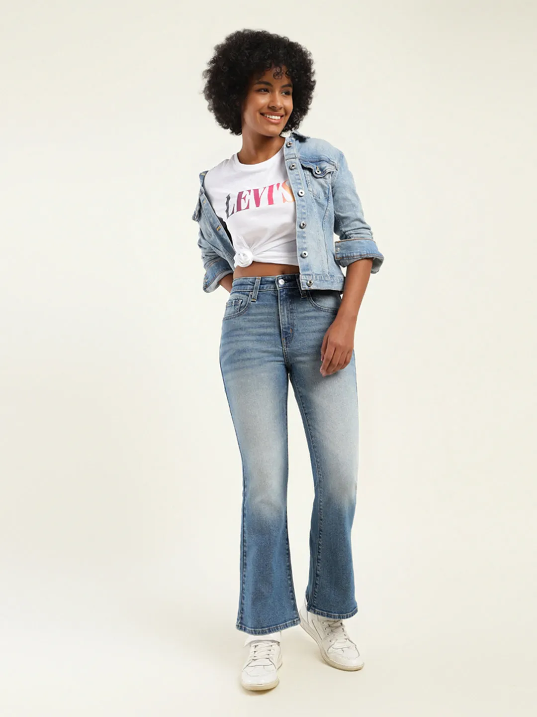 Soft Finish Sustainable Manufacturing Women's 710 Blue Skinny Fit High Rise Jeans